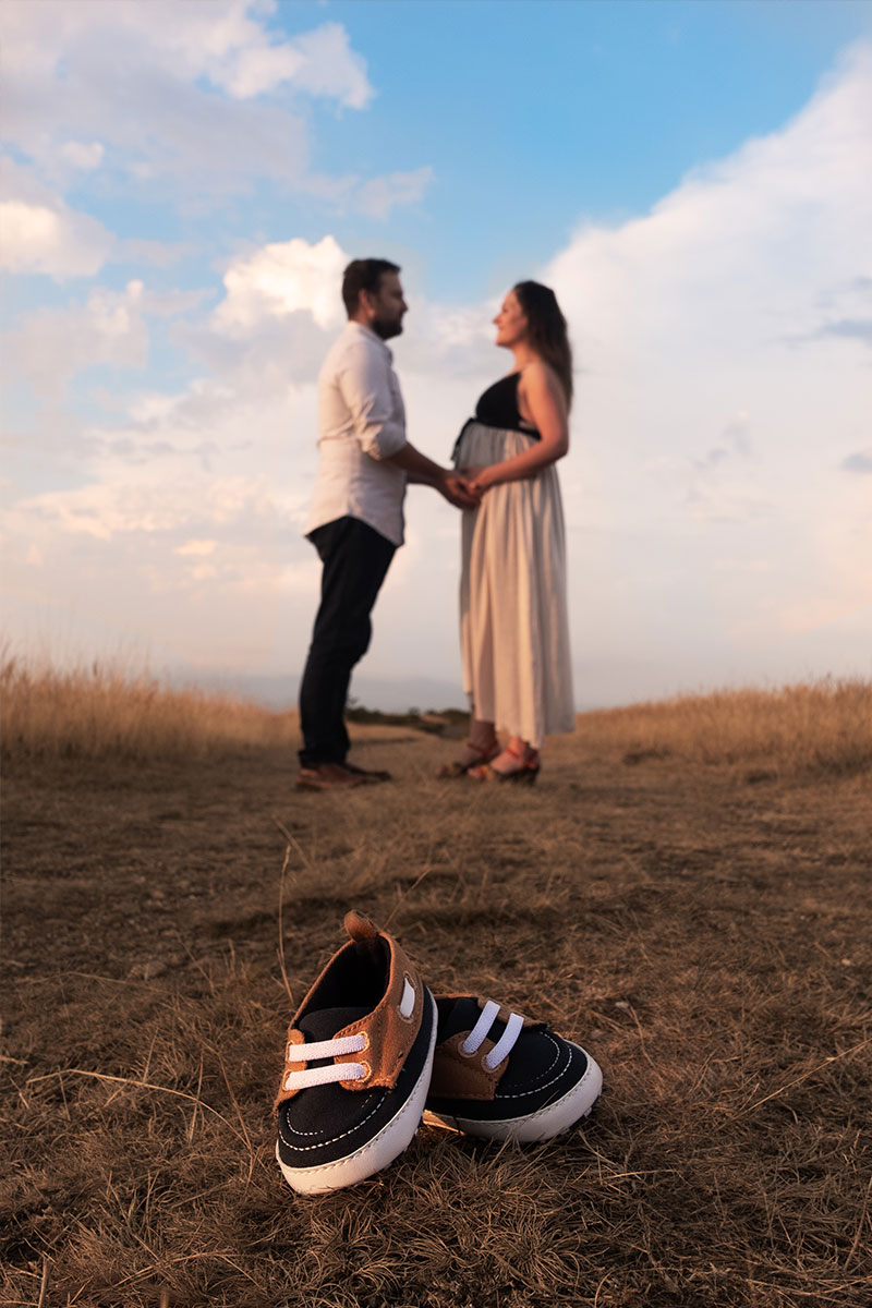 pareja embarazada